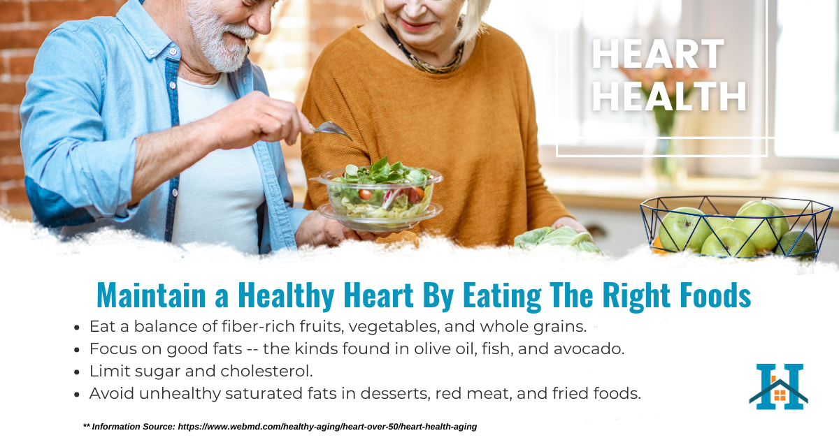 Older Adults can Maintain a healthy heart by eating the right food