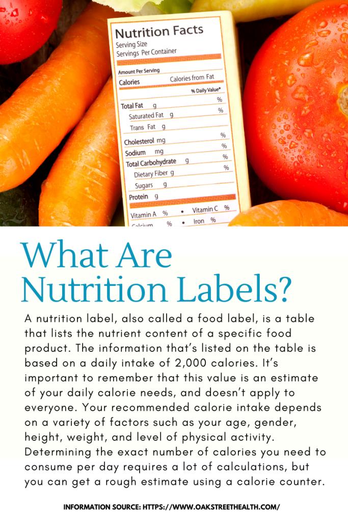 What are nutrition Labels - Healthy eating tips for seniors