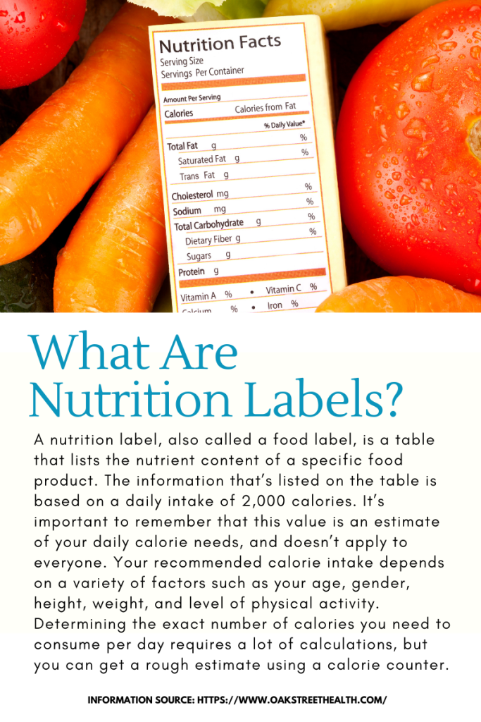 healthy eating food labels