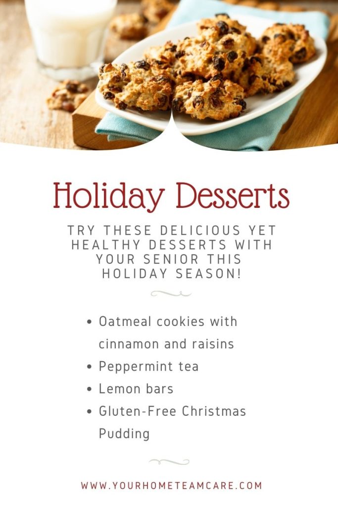 Christmas Holiday dessert ideas for seniors