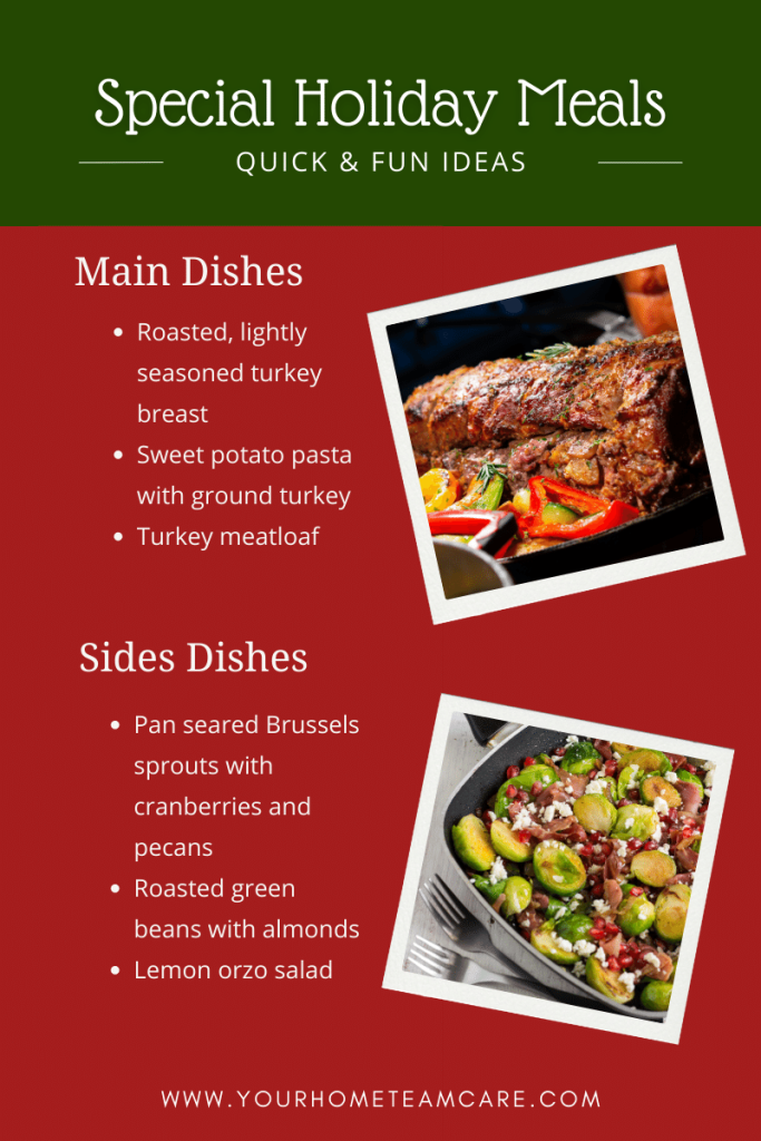Special holiday meals for seniors - quick and fun ideas