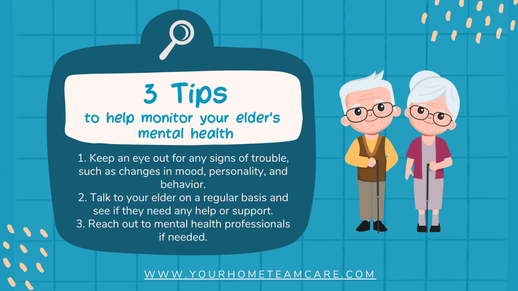 3 Tips to help monitor your elders mental health