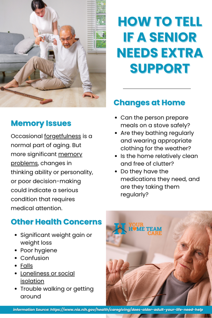 How to know if a senior needs extra support