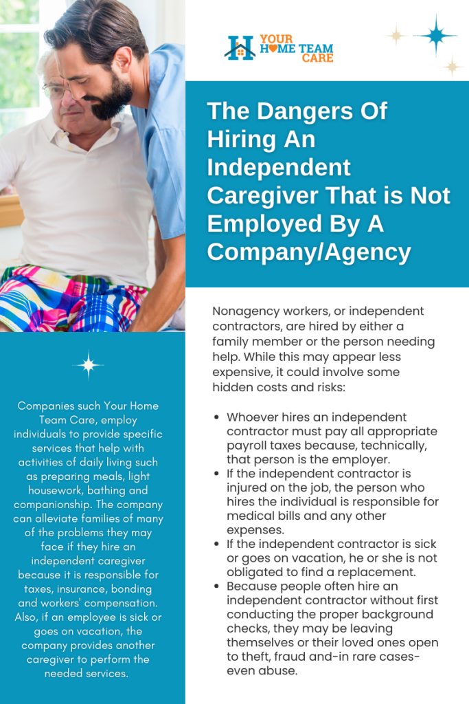 The Dangers Of Hiring An Independent Caregiver That is Not Employed By A Company/Agency